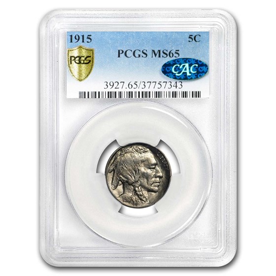 1915 Buffalo Nickel MS-65 PCGS (CAC) 1915 Buffalo Nickel MS-65 PCGS (CAC)